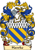English or Welsh Family Coat of Arms (v.23) for Hawke (Treveren, Cornwall)