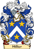 English or Welsh Family Coat of Arms (v.23) for Hillier (or Hilliard Yorkshire, and Malborough)