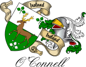 Sept (Clan) Coat of Arms from Ireland for O'Connell