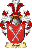 v.23 Coat of Family Arms from Germany for Greul