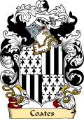 English or Welsh Family Coat of Arms (v.23) for Coates (Yorkshire and Shropshire)