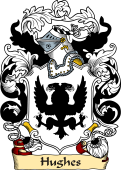 English or Welsh Family Coat of Arms (v.23) for Hughes