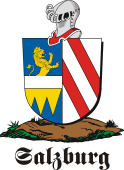 German shield on a mount for Salzburg