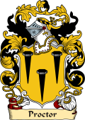 English or Welsh Family Coat of Arms (v.23) for Proctor (Middlesex and Cambridgeshire)
