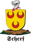 German shield on a mount for Scherf