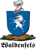 German shield on a mount for Waldenfels