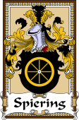 German Coat of Arms Wappen Bookplate  for Spiering