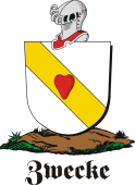 German shield on a mount for Zwecke
