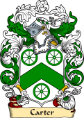 English or Welsh Family Coat of Arms (v.23) for Carter