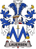 Coat of arms used by the Danish family Lauersen or Laursen