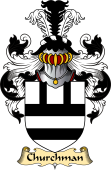 English Coat of Arms (v.23) for the family Churchman