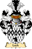 English Coat of Arms (v.23) for the family Luck