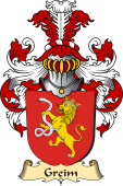 v.23 Coat of Family Arms from Germany for Greim