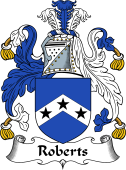English Coat of Arms for the family Roberts