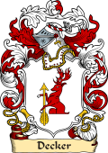 English or Welsh Family Coat of Arms (v.23) for Decker (London 1616)