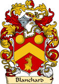 English or Welsh Family Coat of Arms (v.23) for Blanchard (Wiltshire and Somersetshire)
