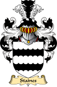 English Coat of Arms (v.23) for the family Staines