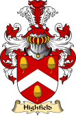 English Coat of Arms (v.23) for the family Highfield