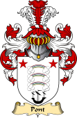Scottish Family Coat of Arms (v.23) for Pont