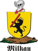 German shield on a mount for Milkau
