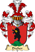 v.23 Coat of Family Arms from Germany for Dreher