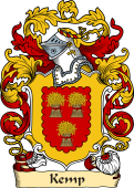 English or Welsh Family Coat of Arms (v.23) for Kemp