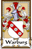 German Coat of Arms Wappen Bookplate  for Warburg