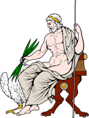 Gods and Goddesses Clipart image: Zeus the Supreme
