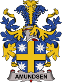 Coat of arms used by the Danish family Amundsen