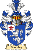 English Coat of Arms (v.23) for the family Peachley