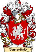 English or Welsh Family Coat of Arms (v.23) for Butterfield (Hertfordshire)