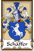 German Coat of Arms Wappen Bookplate  for Schäffer