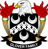 Coat of arms used by the Glover family in the United States of America
