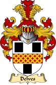English Coat of Arms (v.23) for the family Delves