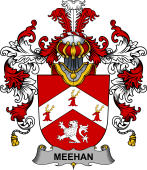 Irish Family Coat of Arms (v.25b) Meehan or O'Meighan