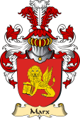 v.23 Coat of Family Arms from Germany for Marx