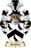 English Coat of Arms (v.23) for the family Sanford