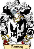 English or Welsh Family Coat of Arms (v.23) for Penney (or Penny)