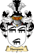 English Coat of Arms (v.23) for the family Hampson