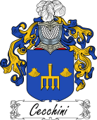 Araldica Italiana Coat of arms used by the Italian family Cecchini