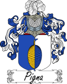 Araldica Italiana Coat of arms used by the Italian family Pigna