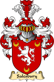 Welsh Family Coat of Arms (v.23) for Salesbury (of Lleweni, Denbighshire)