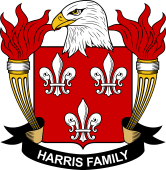 Coat of arms used by the Harris family in the United States of America