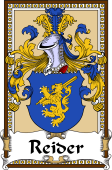 German Coat of Arms Wappen Bookplate  for Reider