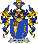 Irish Family Coat of Arms (v.25b) Maloney or O'Molony