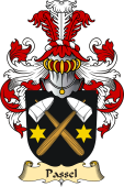 v.23 Coat of Family Arms from Germany for Passel