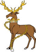 Stag Statant Ducally Gorged Chained