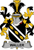 Irish Coat of Arms for Waller