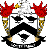 Coat of arms used by the Coote family in the United States of America