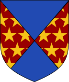 Per Saltire Semee d'Etoiles